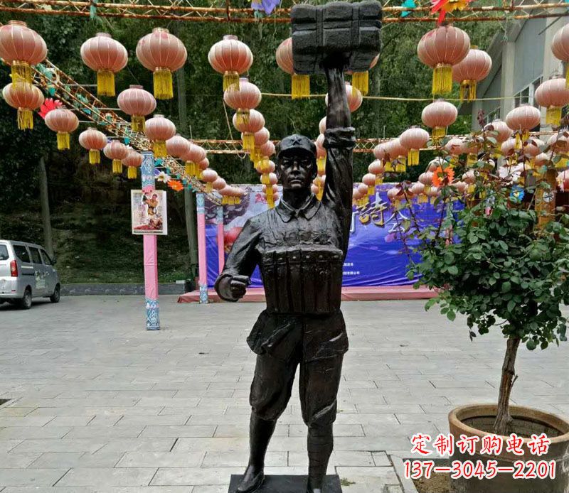 运城董存瑞铜雕