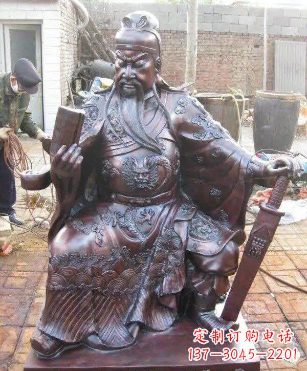 运城读春秋的关公铜雕222
