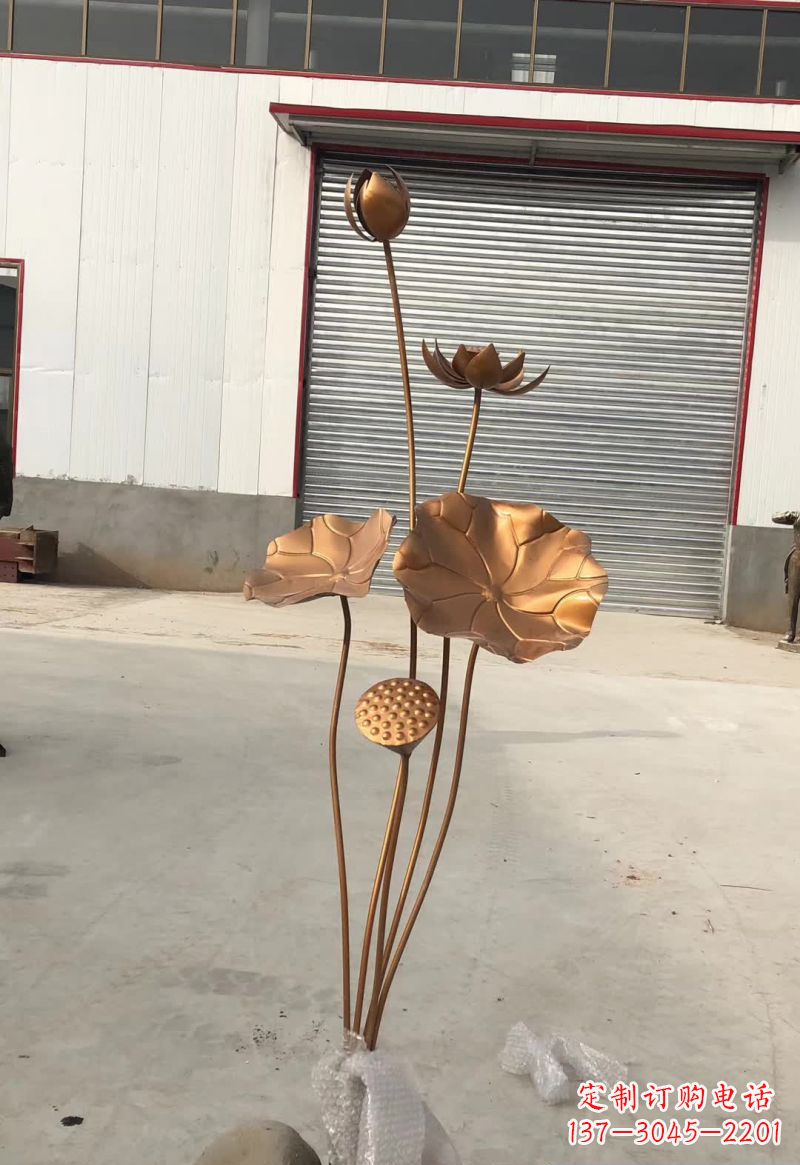 运城锻铜荷花雕塑112