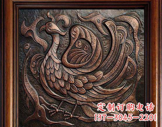 运城锻铜朱雀浮雕