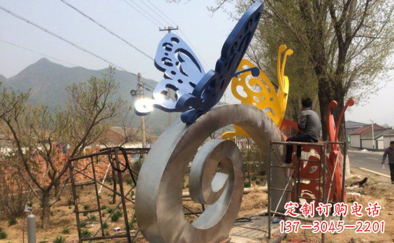 运城锻造不锈钢蝴蝶雕塑