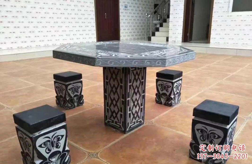 运城多边形仿古石桌凳