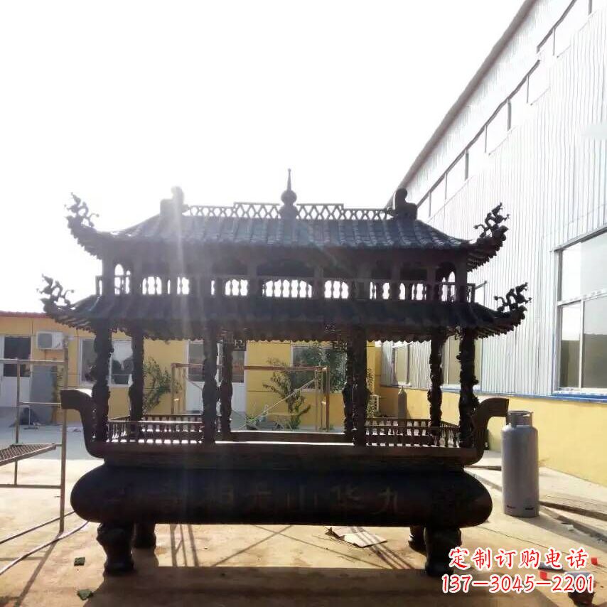 运城多层铜香炉