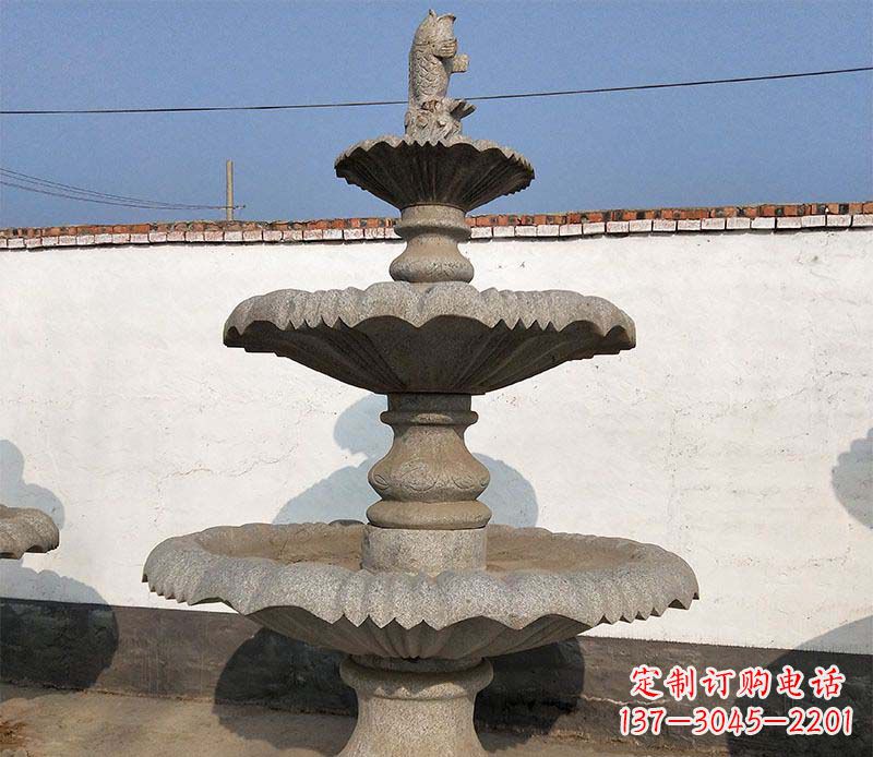 运城多层喷泉石雕