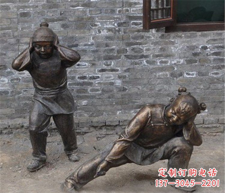 运城儿童放鞭炮公园景观雕塑