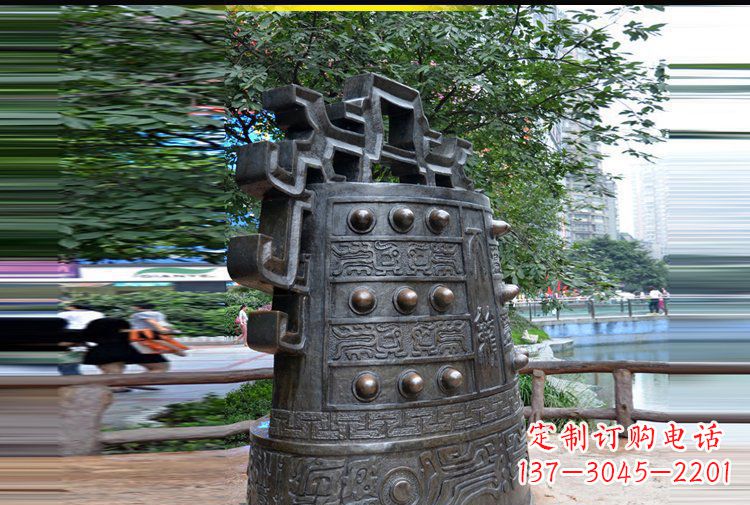运城法制铜钟公园景观铜雕