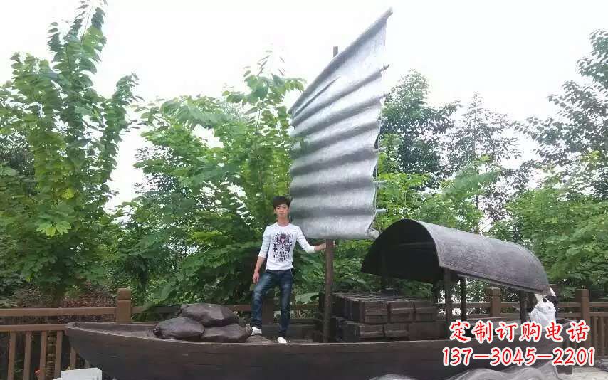 运城帆船景观铜雕