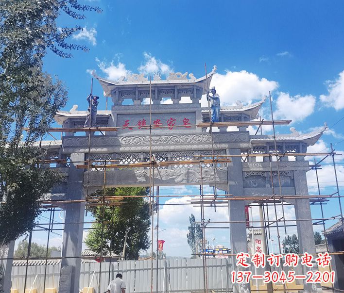 运城方牌坊石雕
