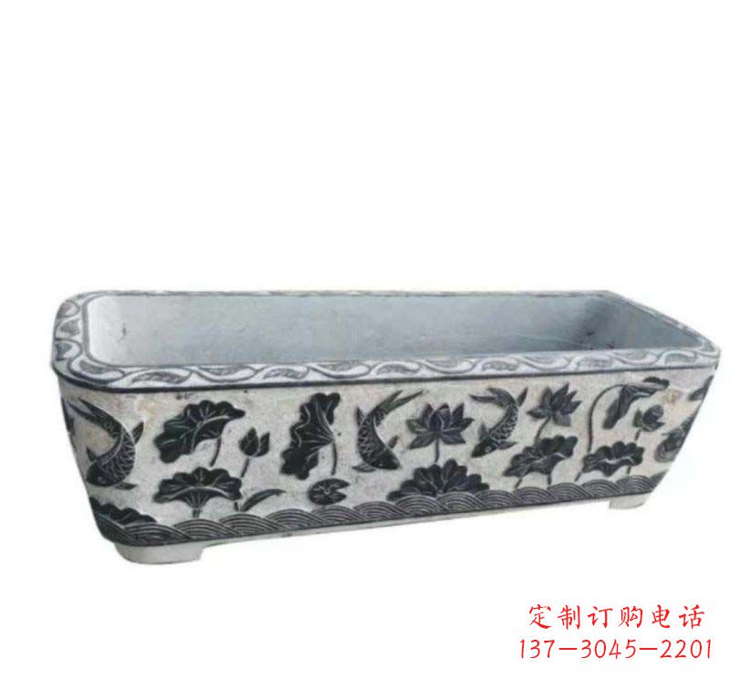运城方形水缸石雕