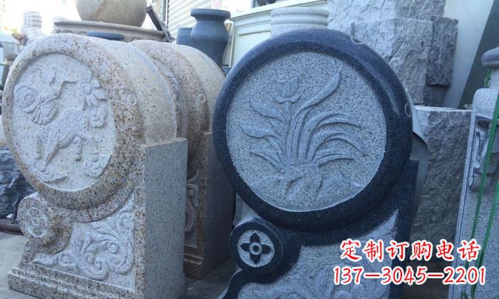运城仿古抱鼓石招财石门墩