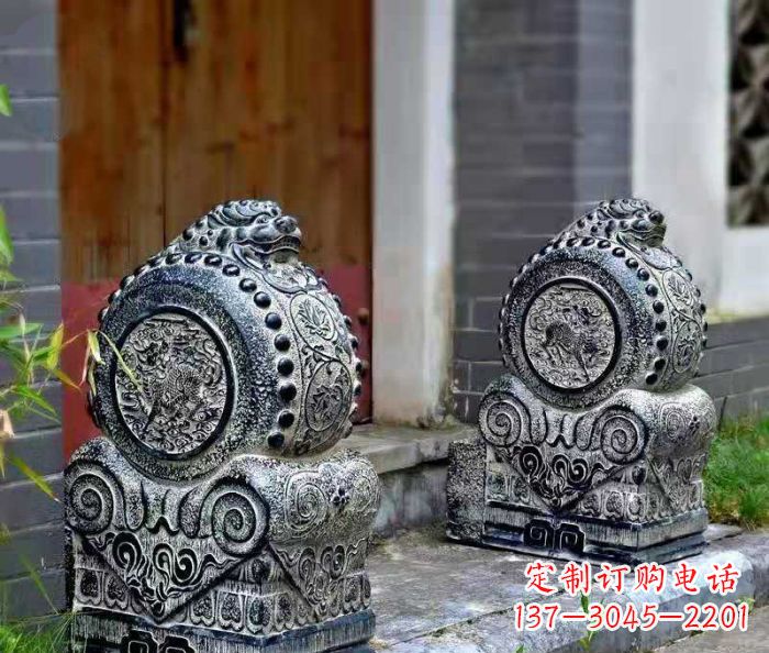 运城仿古抱鼓石镇宅石门墩