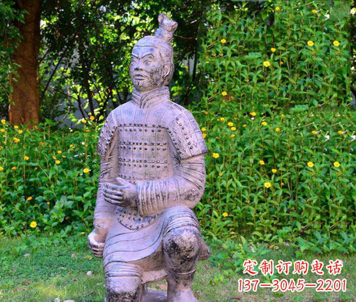 运城仿古兵马俑公园人物石雕