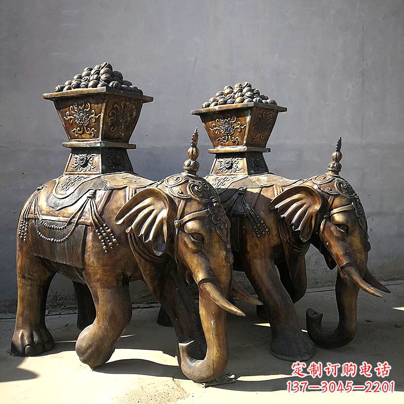 运城仿古大象铜雕