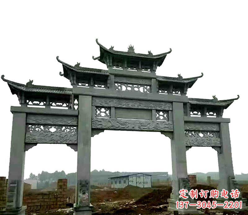运城仿古道路牌坊石雕