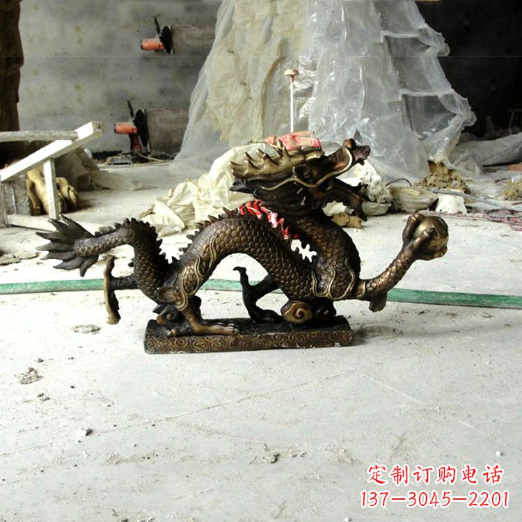 运城精美仿古龙铜雕塑