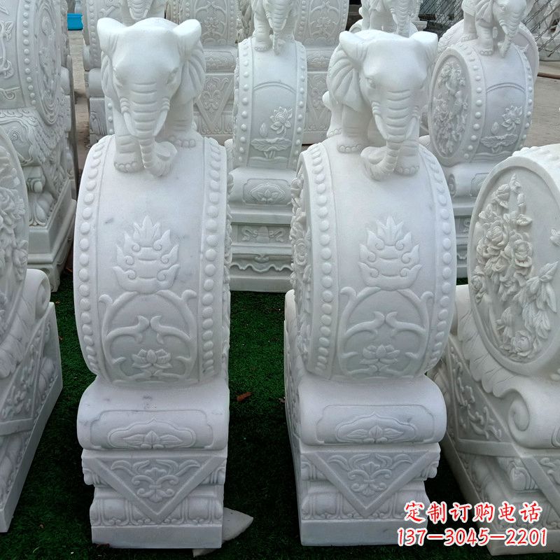 运城仿古门墩石雕 抱鼓石仿古雕刻