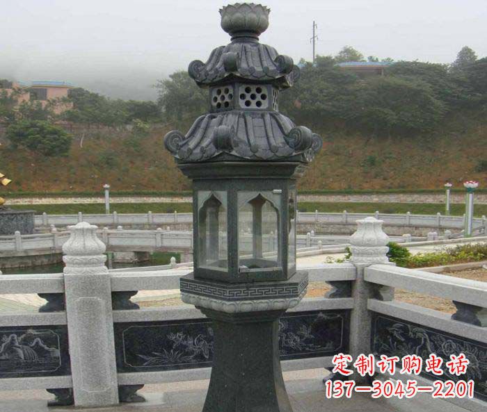 运城仿古石灯公园景观石雕