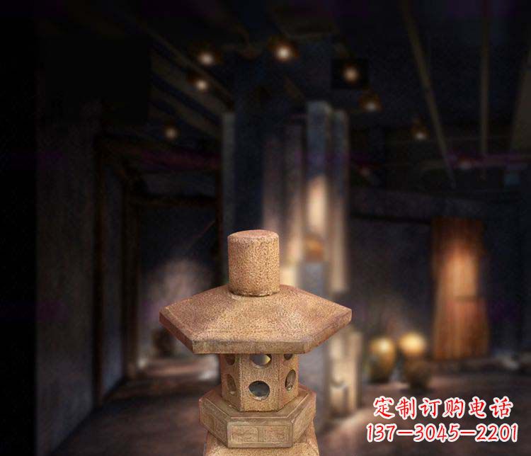 运城仿古石灯公园石雕