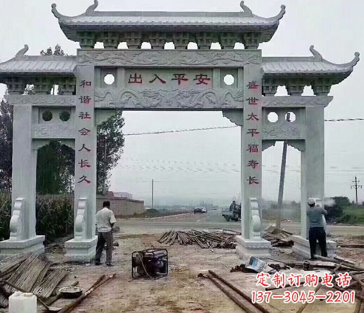 运城仿古石牌坊石雕