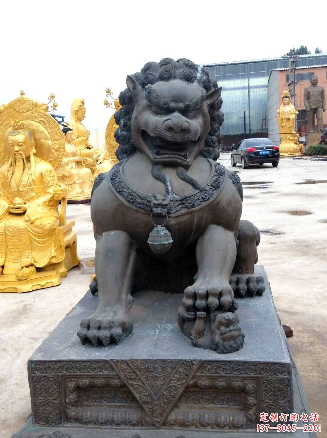 运城仿古天安门铜狮子