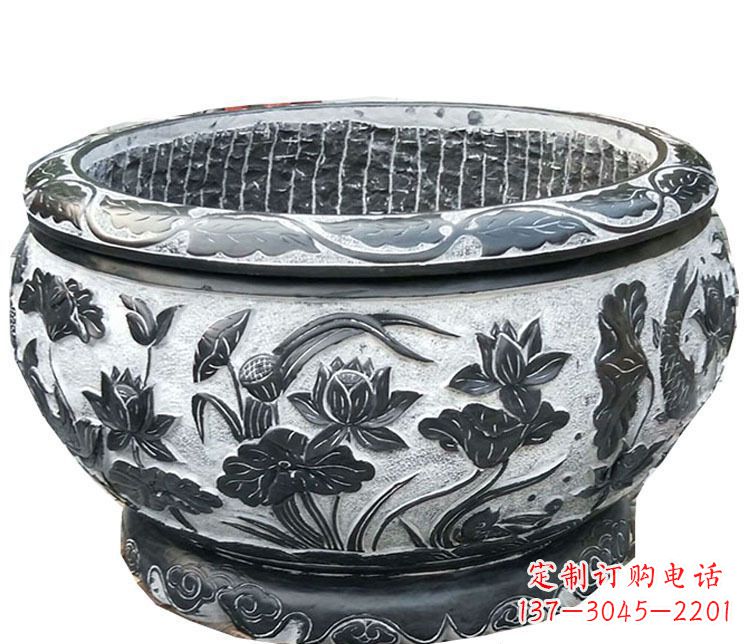 运城仿古庭院花盆雕塑