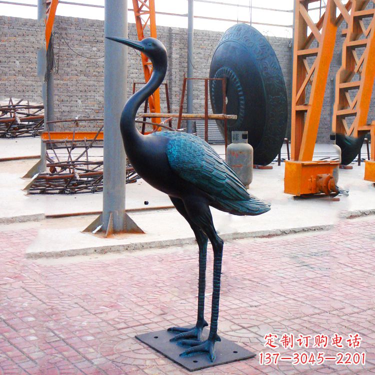 运城仿古仙鹤雕塑