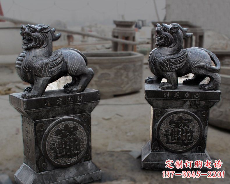 运城仿古招财进宝貔貅石雕