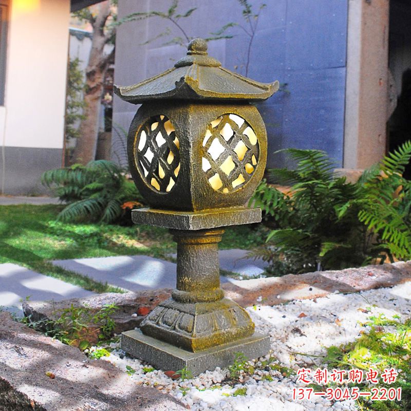 运城仿古做旧庭院石雕灯笼