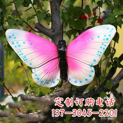 运城仿真蝴蝶_粉红色款40x42x13