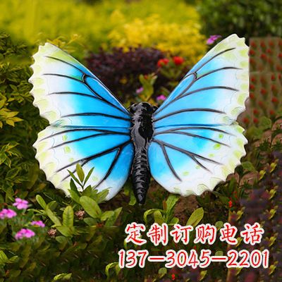 运城仿真蝴蝶_蓝白色款60x68x35