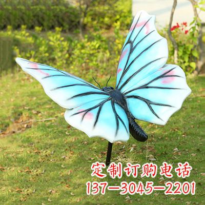 运城仿真蝴蝶_浅蓝白色款80x76x40