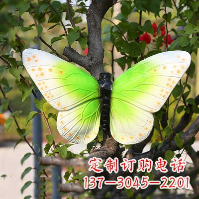 运城浅绿色蝴蝶雕塑
