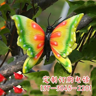 运城仿真蝴蝶_小号黄色款17x17x10