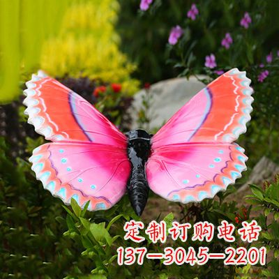 运城仿真蝴蝶_紫红色款80x68x35