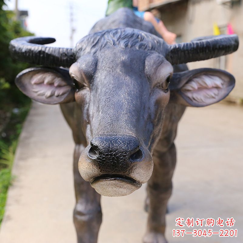 运城精美水牛雕塑