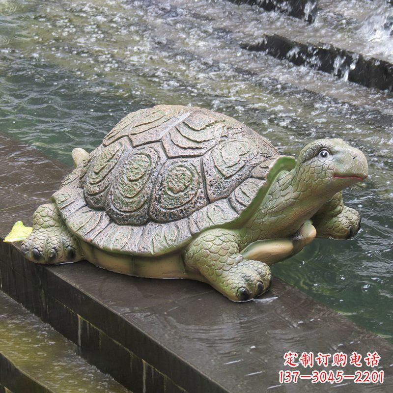 运城仿真乌龟-园林水景动物雕塑摆件