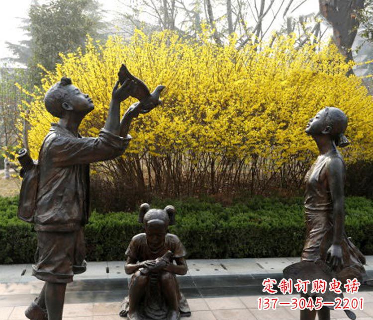运城精致可爱的儿童铜雕