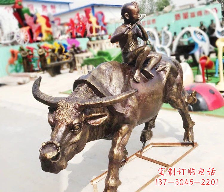 运城牛郎雕塑精美绝伦的铜雕艺术