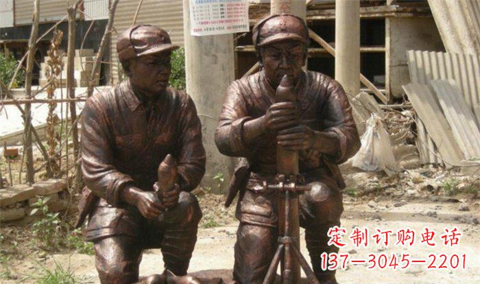 运城英勇勇士铜雕