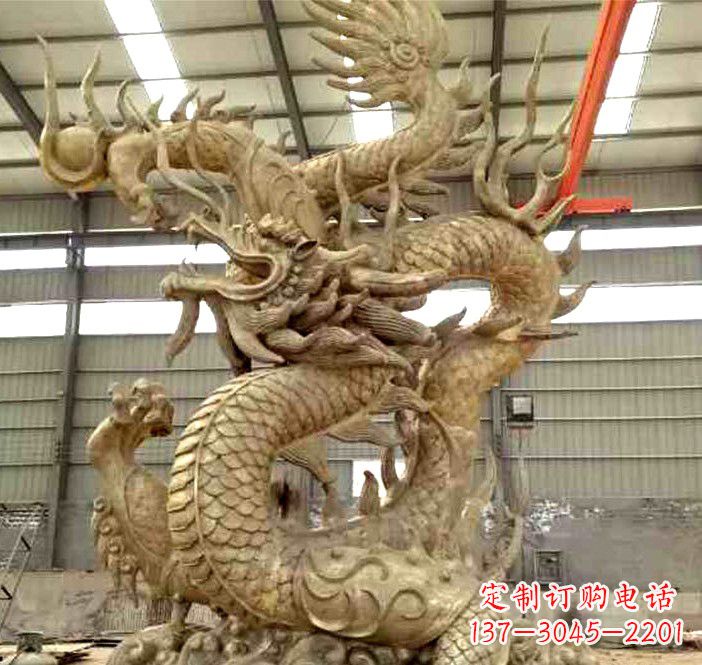 运城精美铜龙雕塑