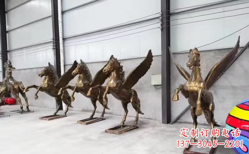 运城精美绝伦的飞马铜雕