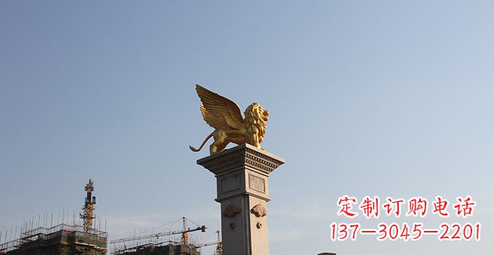 运城飞狮黄铜室内狮子雕塑