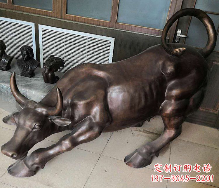 运城风水办公牛铜雕塑