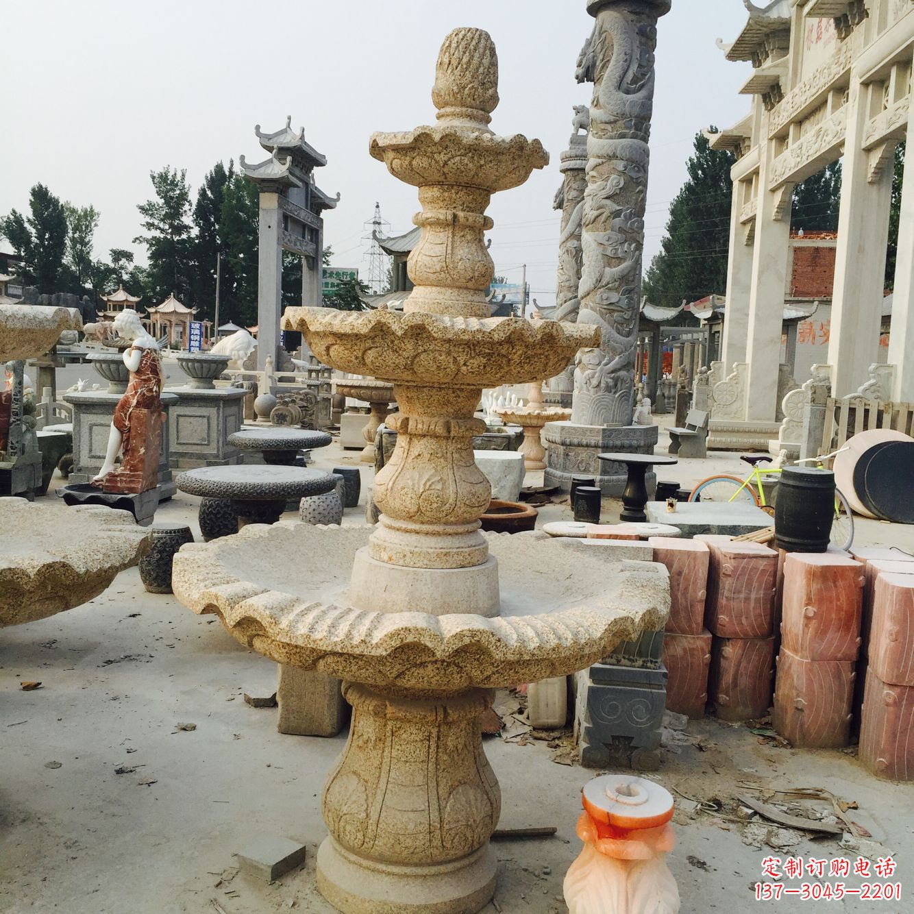 运城风水球喷泉 石雕