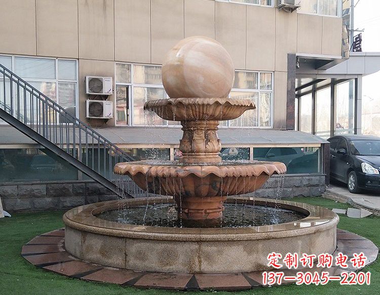 运城风水球喷泉石雕 (2)