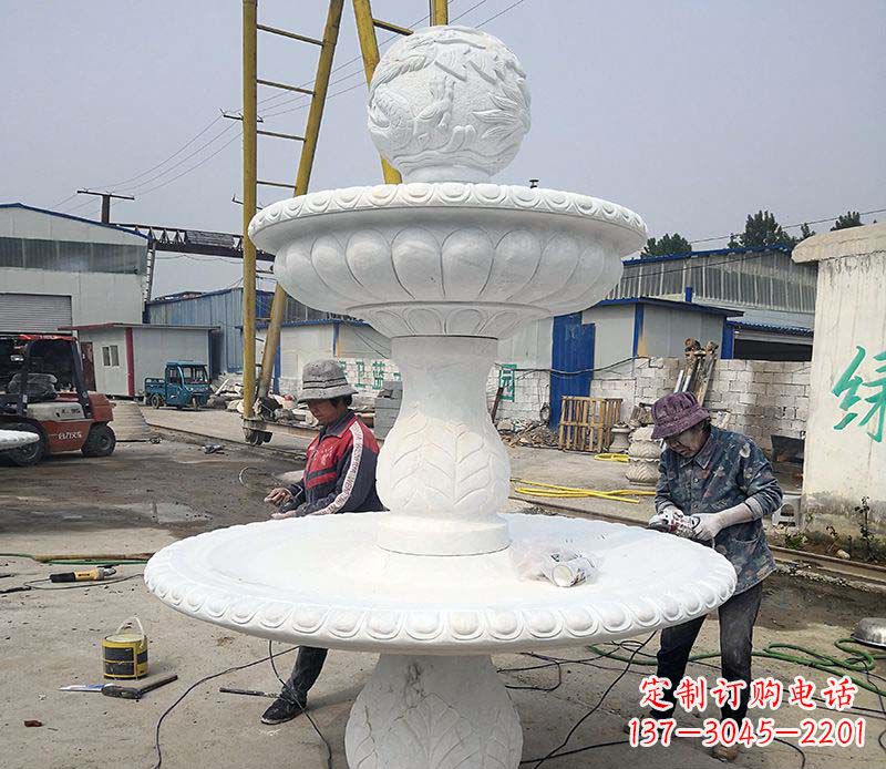 运城风水球喷泉石雕1