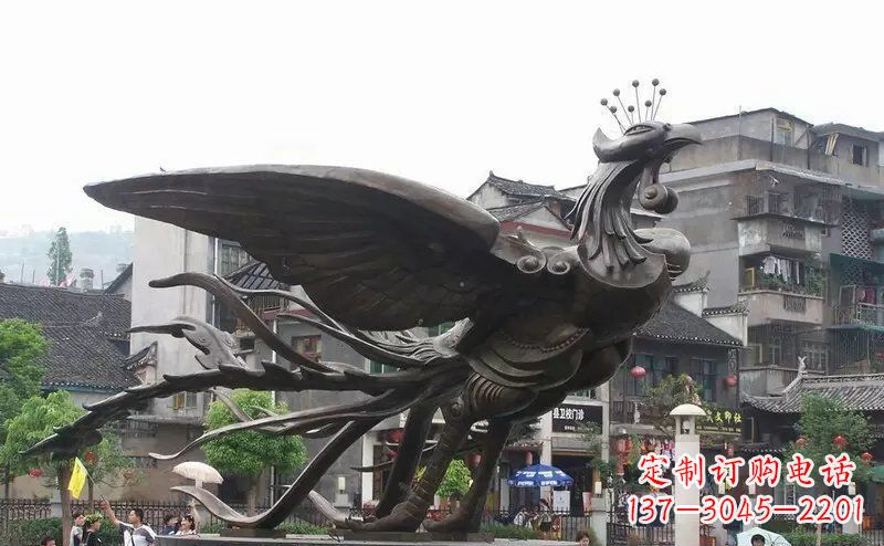 运城精美铜凤凰雕塑