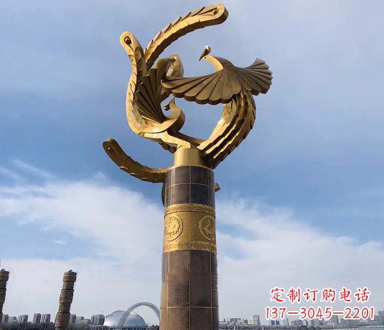 运城凤凰华表铜雕——精美绝伦的艺术品