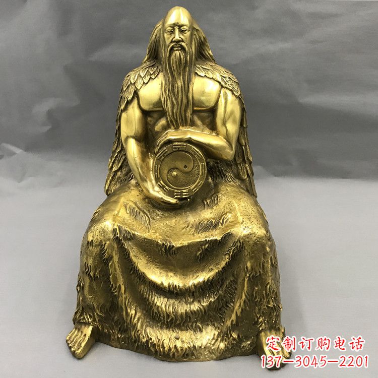 运城伏羲·神话传说铜雕塑