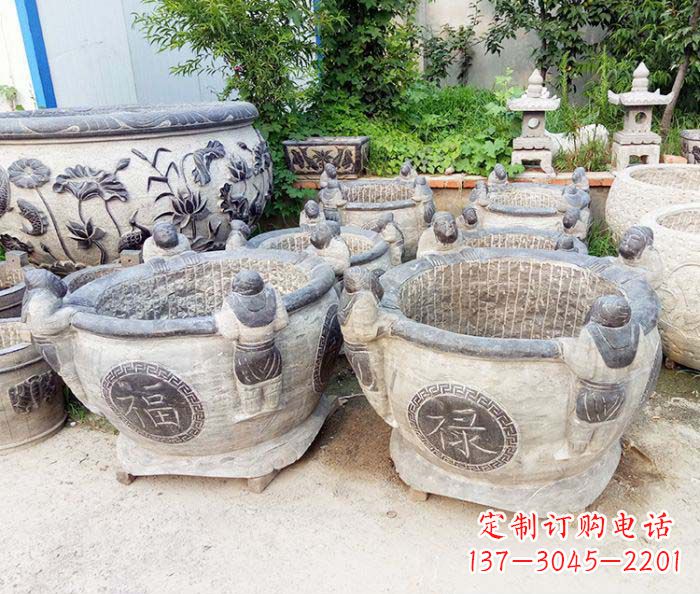 运城福禄招财石雕水缸